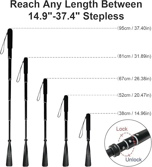 Shoe Mistri Telescopic Metal Shoe Horn