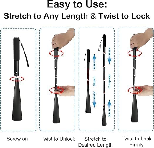 Shoe Mistri Telescopic Metal Shoe Horn