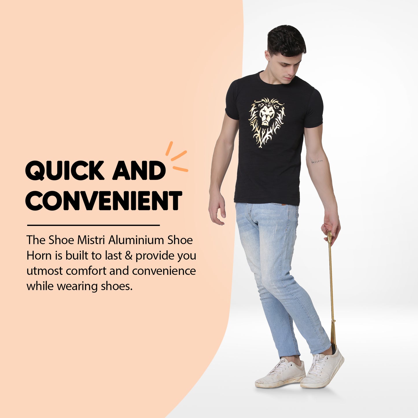 Shoe Mistri Aluminium Eagle Claw Shoe Horn
