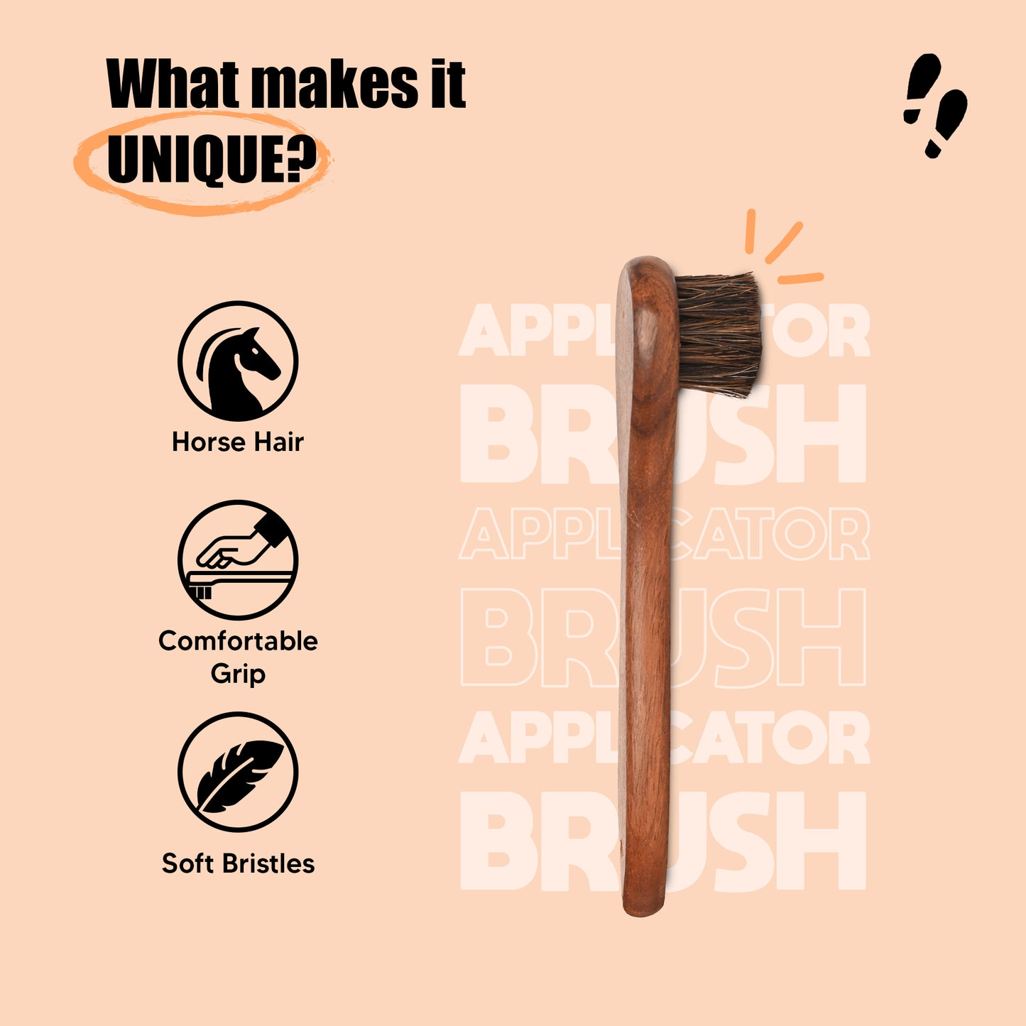 Shoe Mistri Shoe Brush Suitable for Polishing (Applicator Brush)