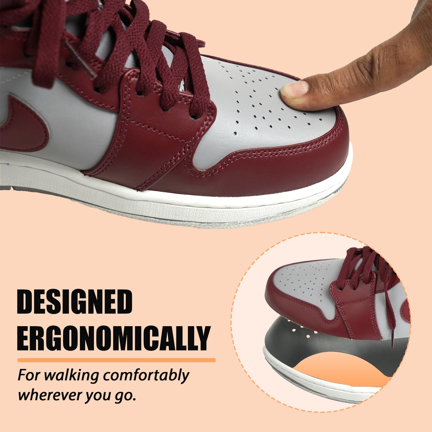 Shoe Mistri Sneaker Shoes Crease Protector, Soft Plastic Material Comfortable Shoe Protectors