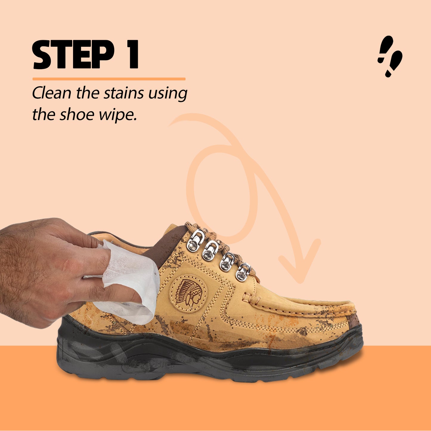 Shoe Mistri Shoe Cleaner (2 Wipes) and Camel Renovator