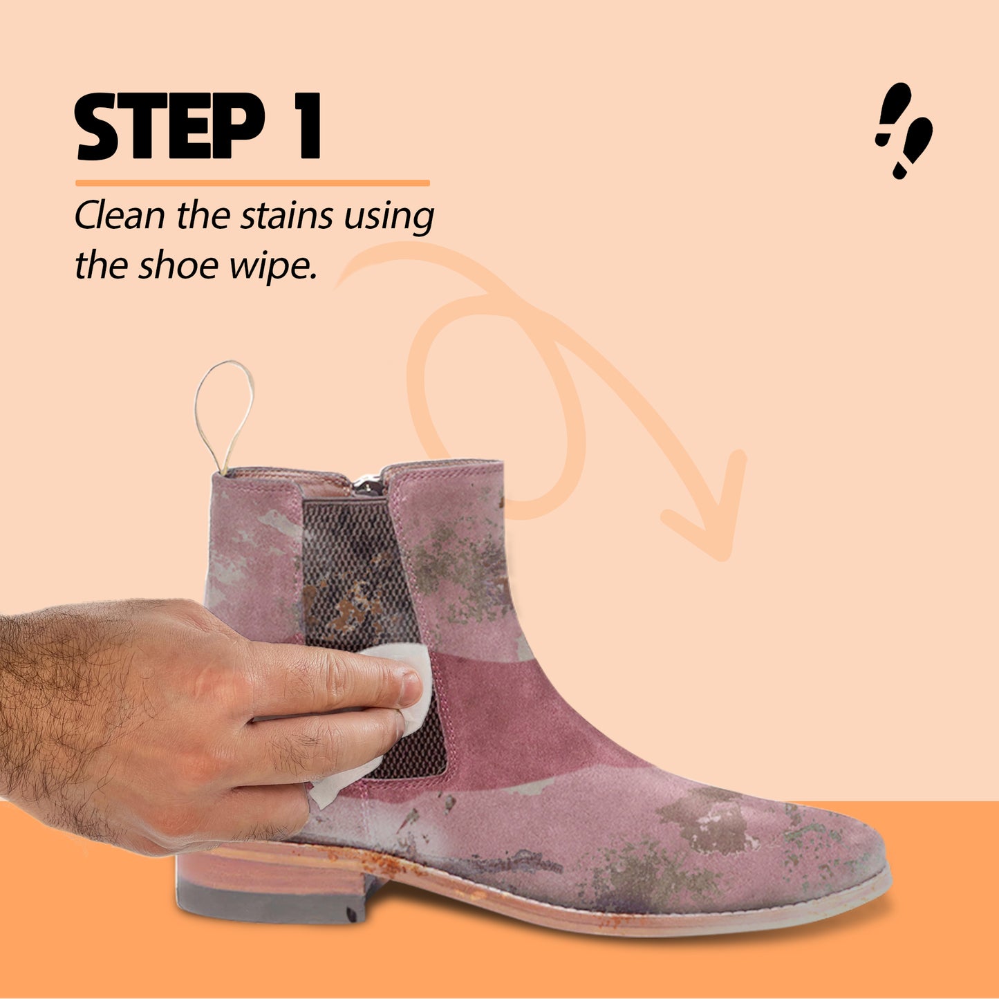 Shoe Mistri Shoe Cleaner (2 Wipes) and Maroon Renovator