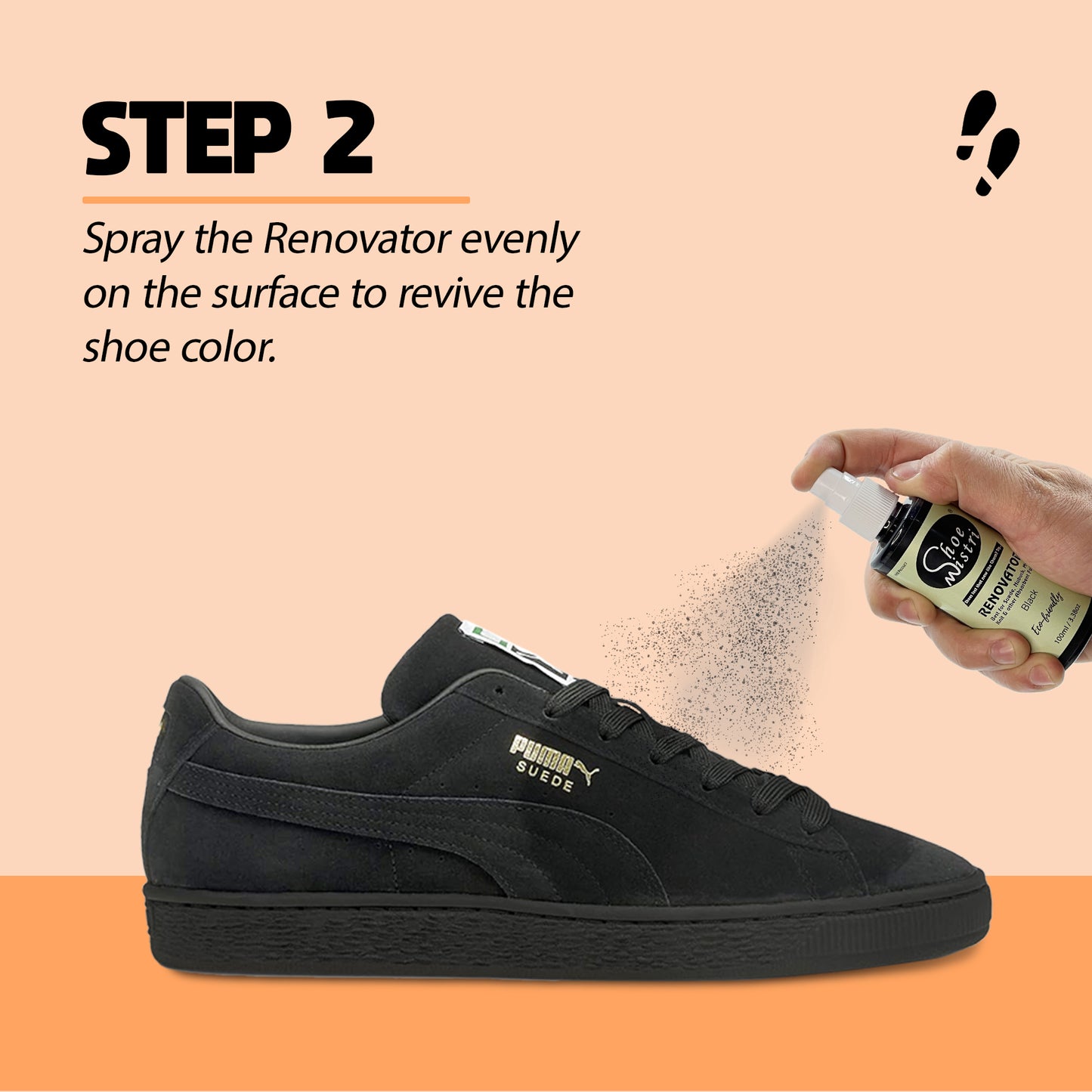 Shoe Mistri Shoe Cleaner (2 Wipes) and Black Renovator