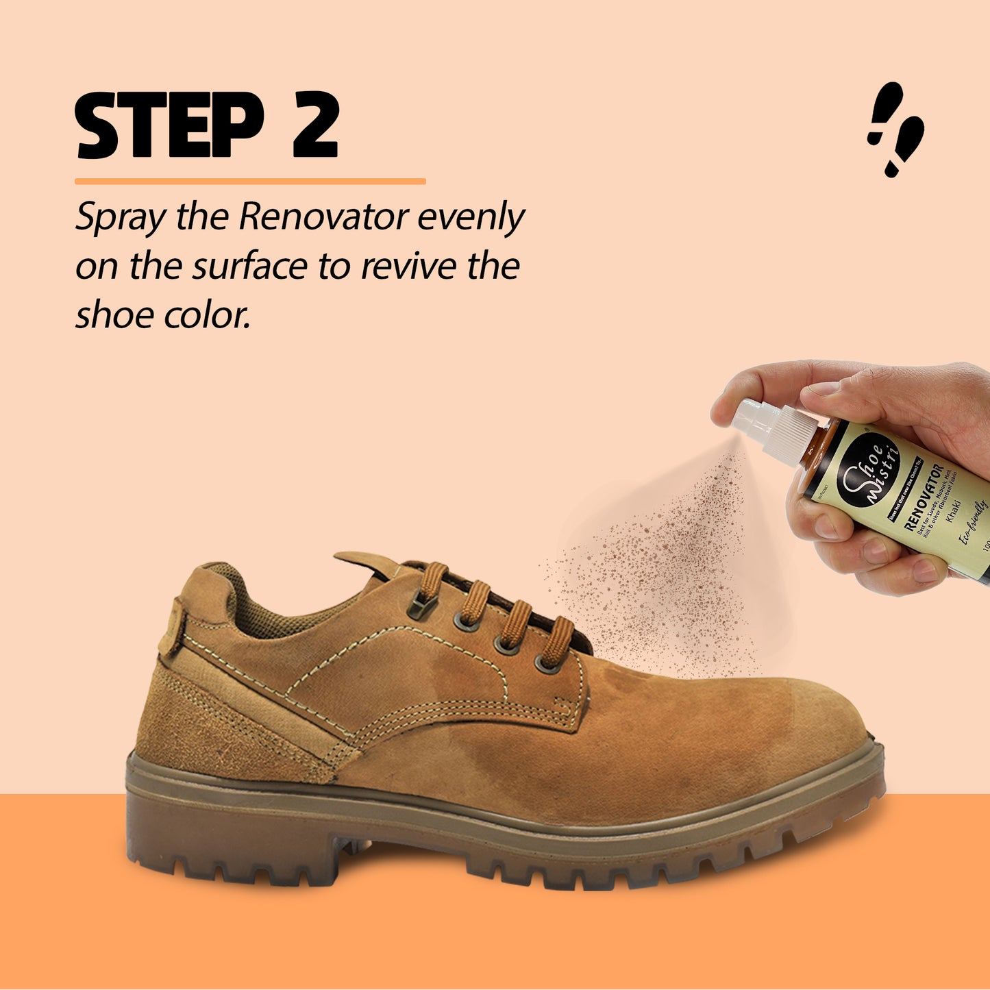 Shoe Mistri Shoe Cleaner (2 Wipes) and Khaki Renovator
