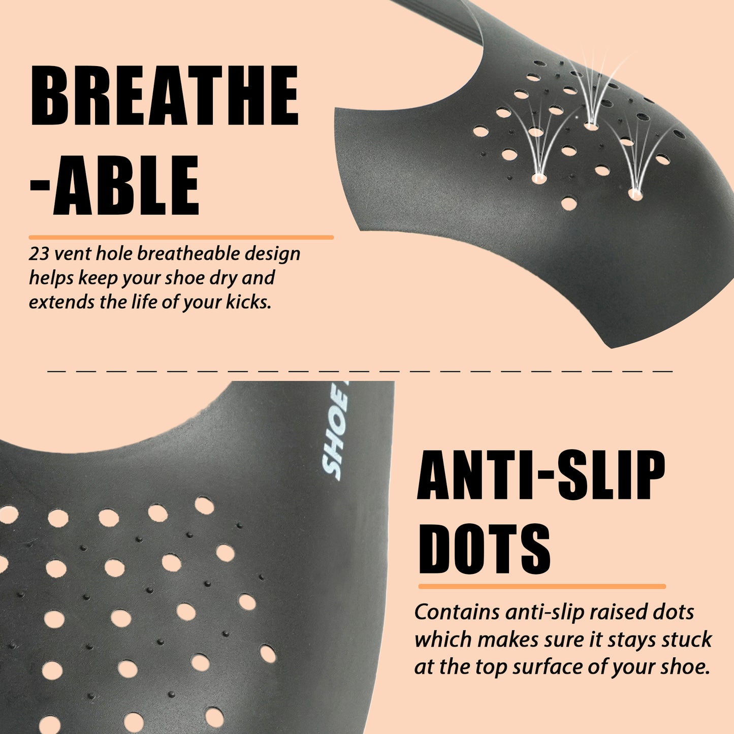Shoe Mistri Sneaker Shoes Crease Protector, Soft Plastic Material Comfortable Shoe Protectors