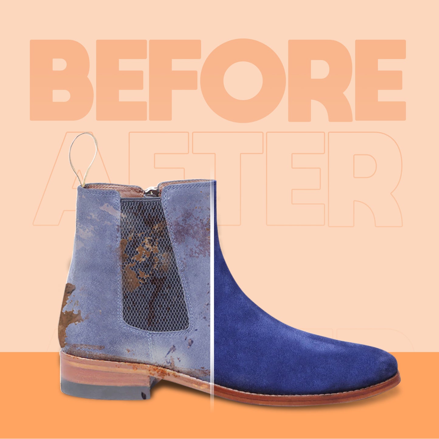 Shoe Mistri Shoe Cleaner (2 Wipes) and Blue Renovator