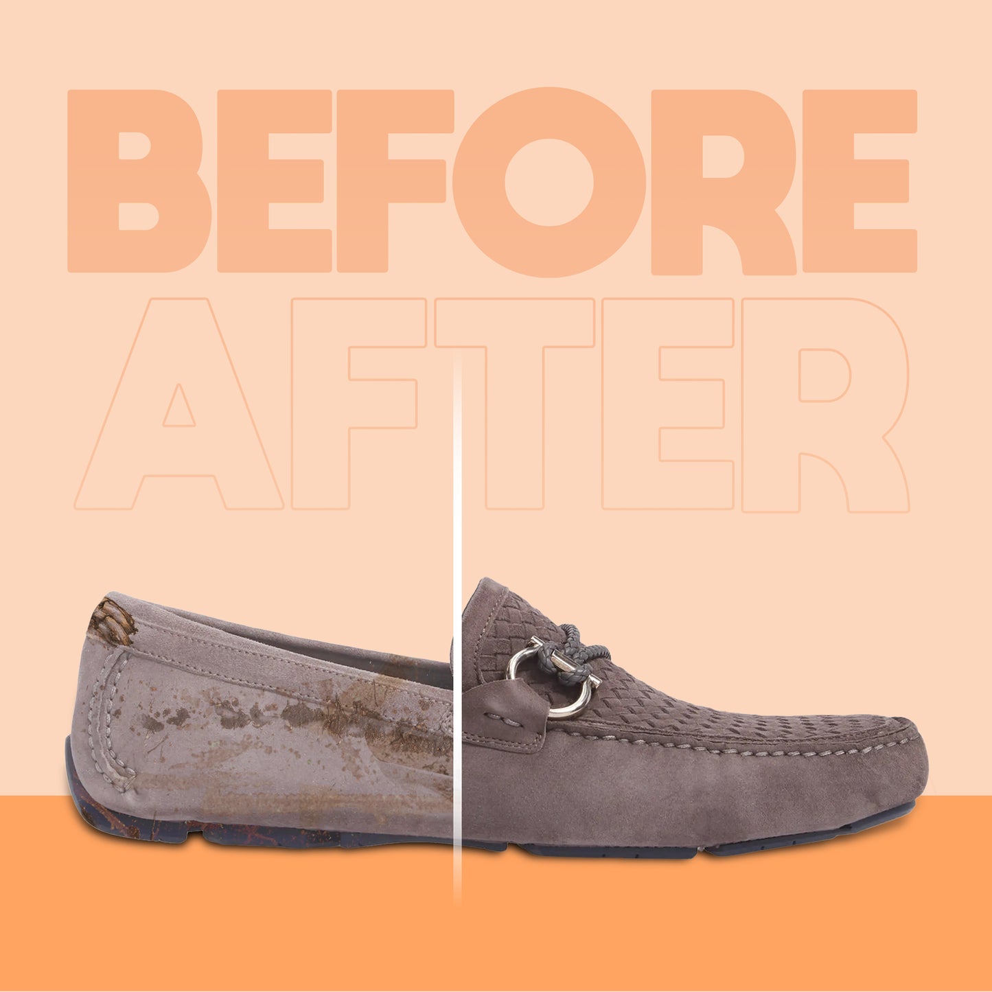 Shoe Mistri Shoe Cleaner (2 Wipes) and Light Brown Renovator