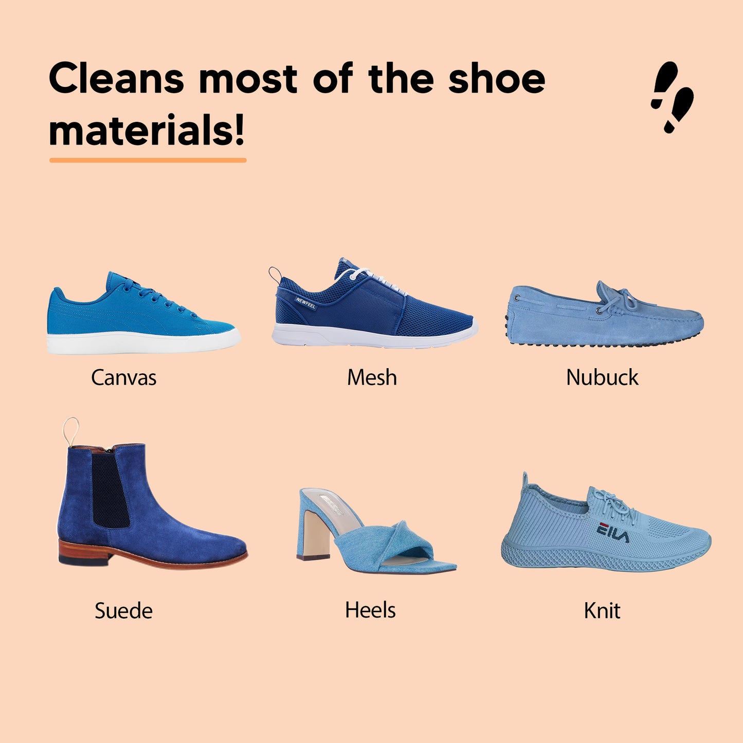 Shoe Mistri Shoe Cleaner (2 Wipes) and Blue Renovator