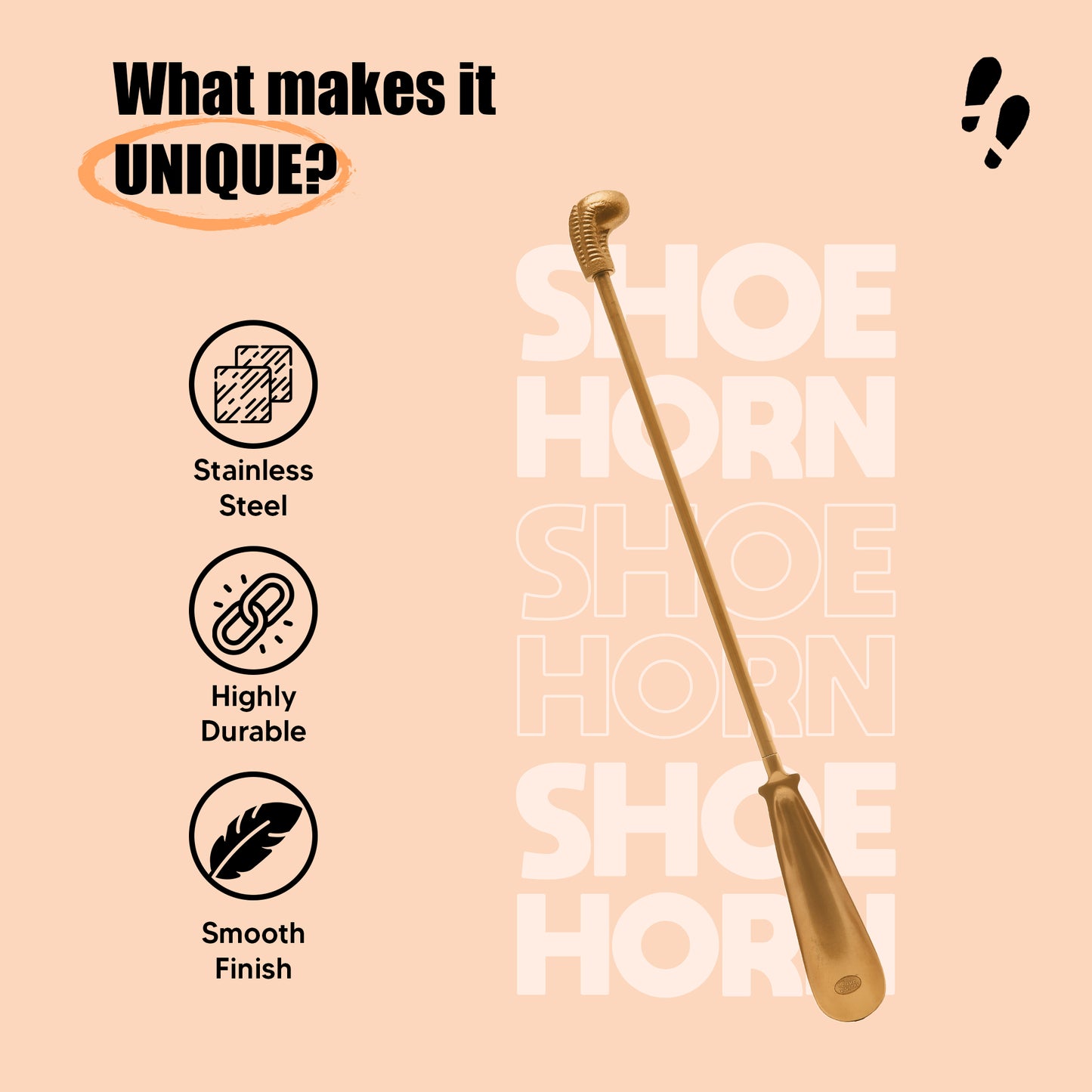 Shoe Mistri Aluminium Eagle Claw Shoe Horn