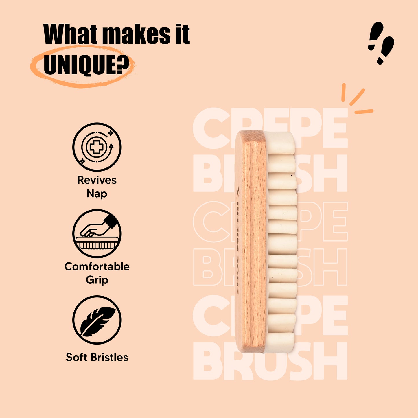 Shoe Mistri Shoe Brush Suitable for Polishing (Suede Brush)