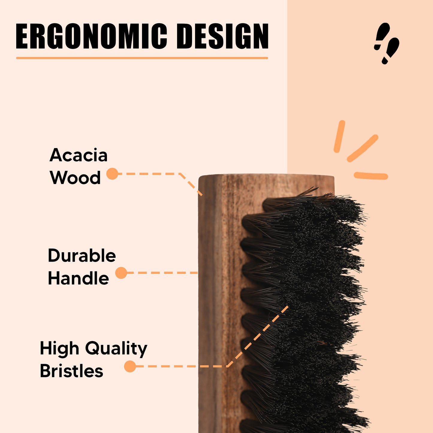 Shoe Mistri Hand Crafted Nylon Brush (Medium)