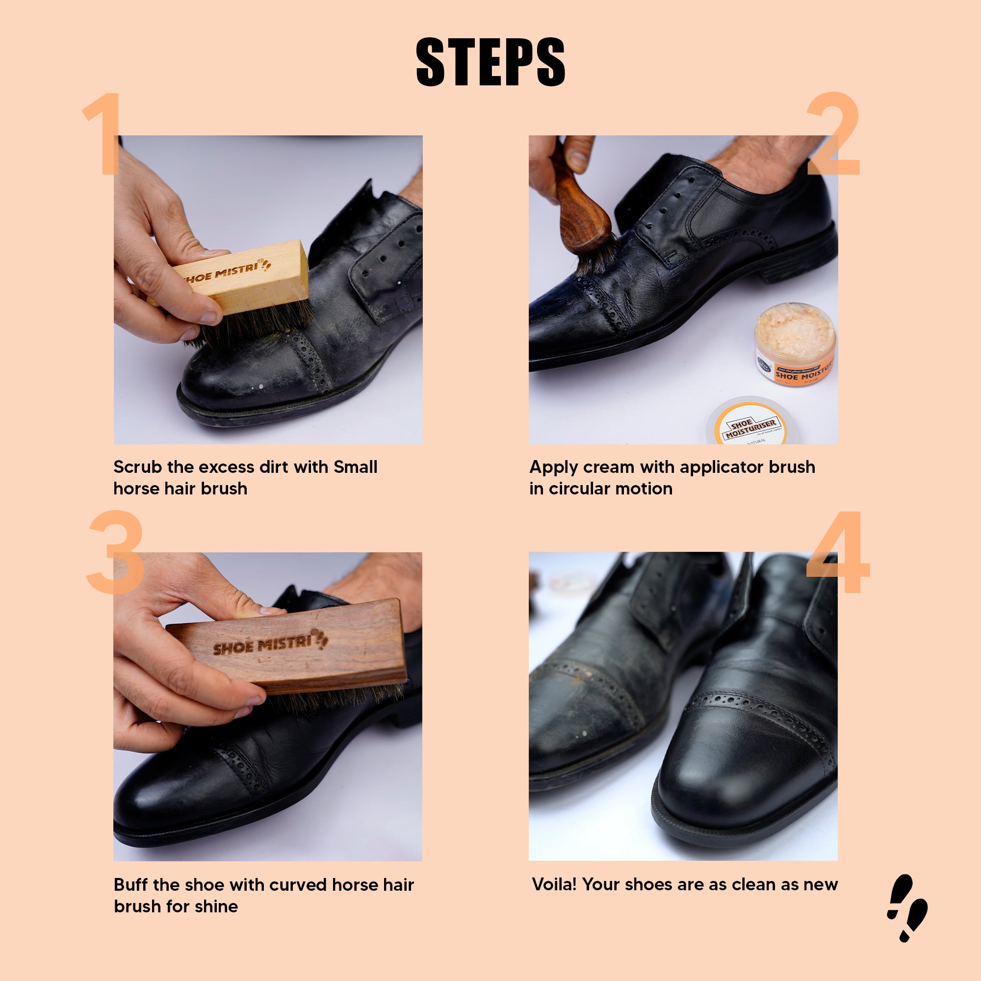 How to clean deals camel leather shoes