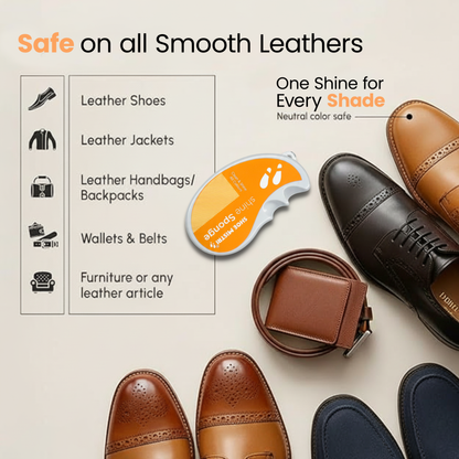 Shoe Mistri Shine Sponge – Instant Neutral Shoe Shiner.