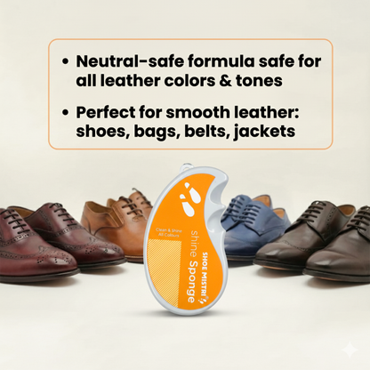 Shoe Mistri Shine Sponge – Instant Neutral Shoe Shiner