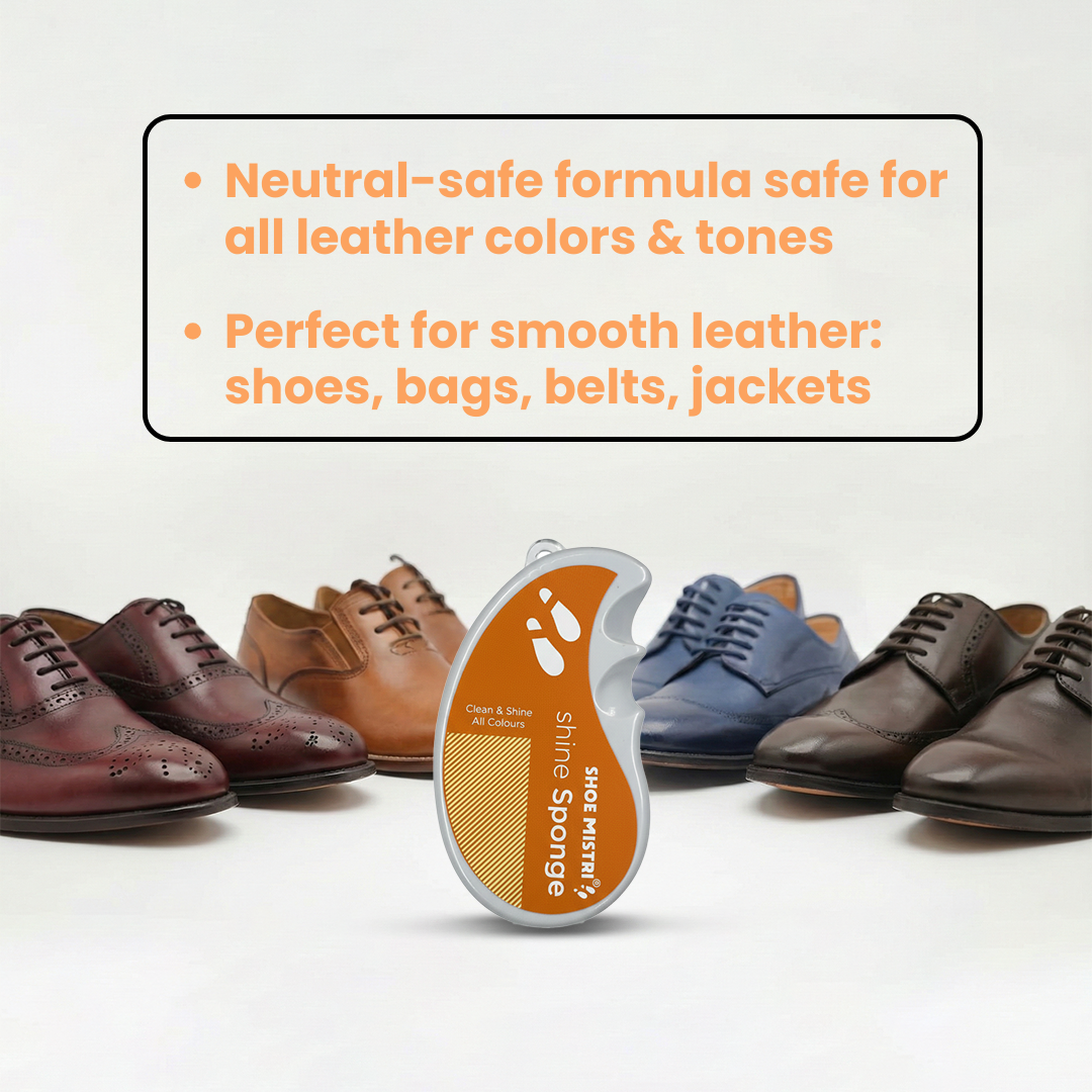 Shoe Mistri Shine Sponge – Instant Neutral Shoe Shiner
