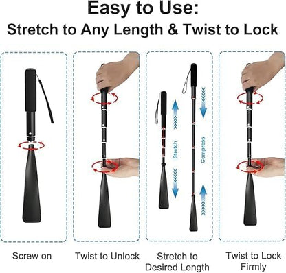 Shoe Mistri Telescopic Metal Shoe Horn