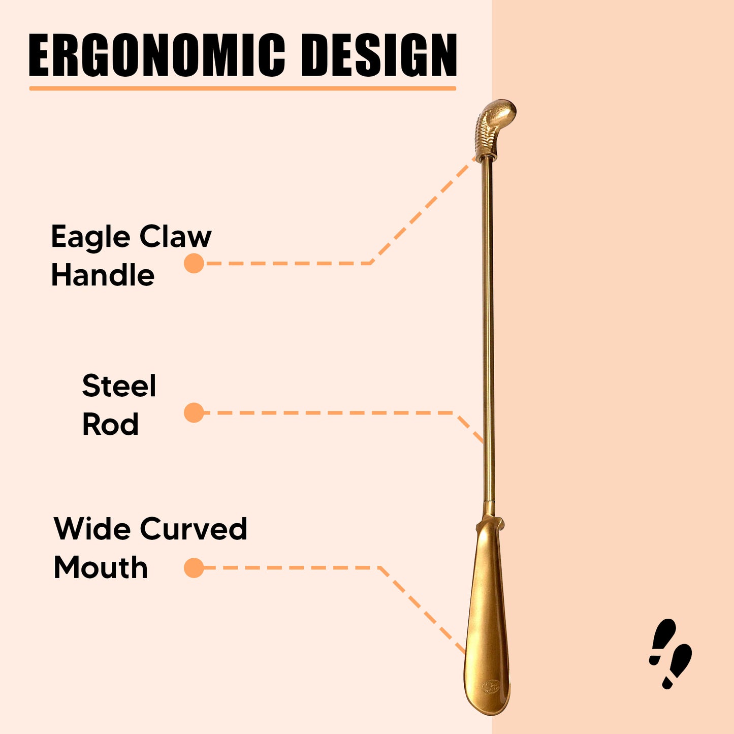 Shoe Mistri Aluminium Eagle Claw Shoe Horn