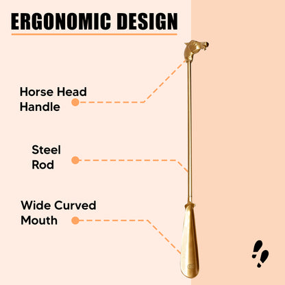 Shoe Mistri Aluminium Horse Shape Shoe Horn