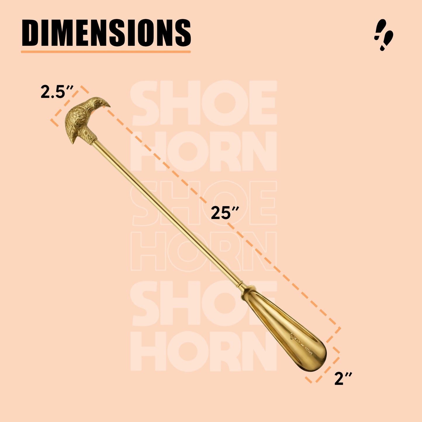 Shoe Mistri Victorian Raven Shoe Horn