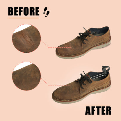 Shoe Mistri Premium Adjustable Shoe Trees for Sneakers, Shoes Boots Shaping and Crease Prevention (Black)