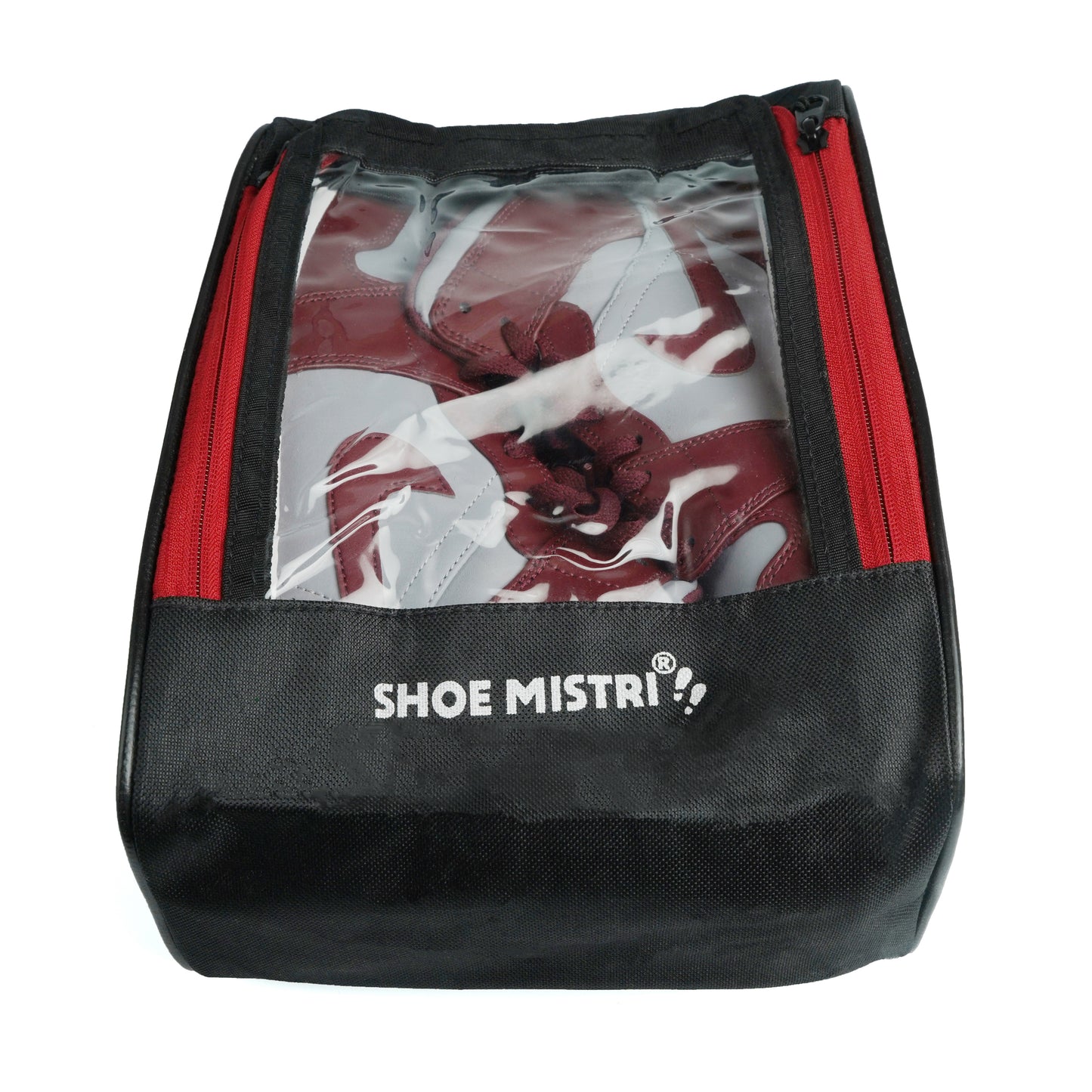 Shoe Mistri Golf Shoe Bag (Red Zip)