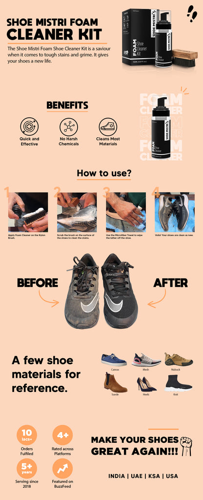 Shoe Mistri Foam Shoe Cleaner Kit - Main Image