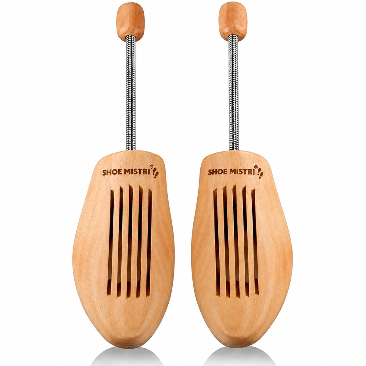 Shoe Mistri Premium Wooden Shoe Trees for Sneakers, Shoes & Boots | Shaping and Crease Prevention