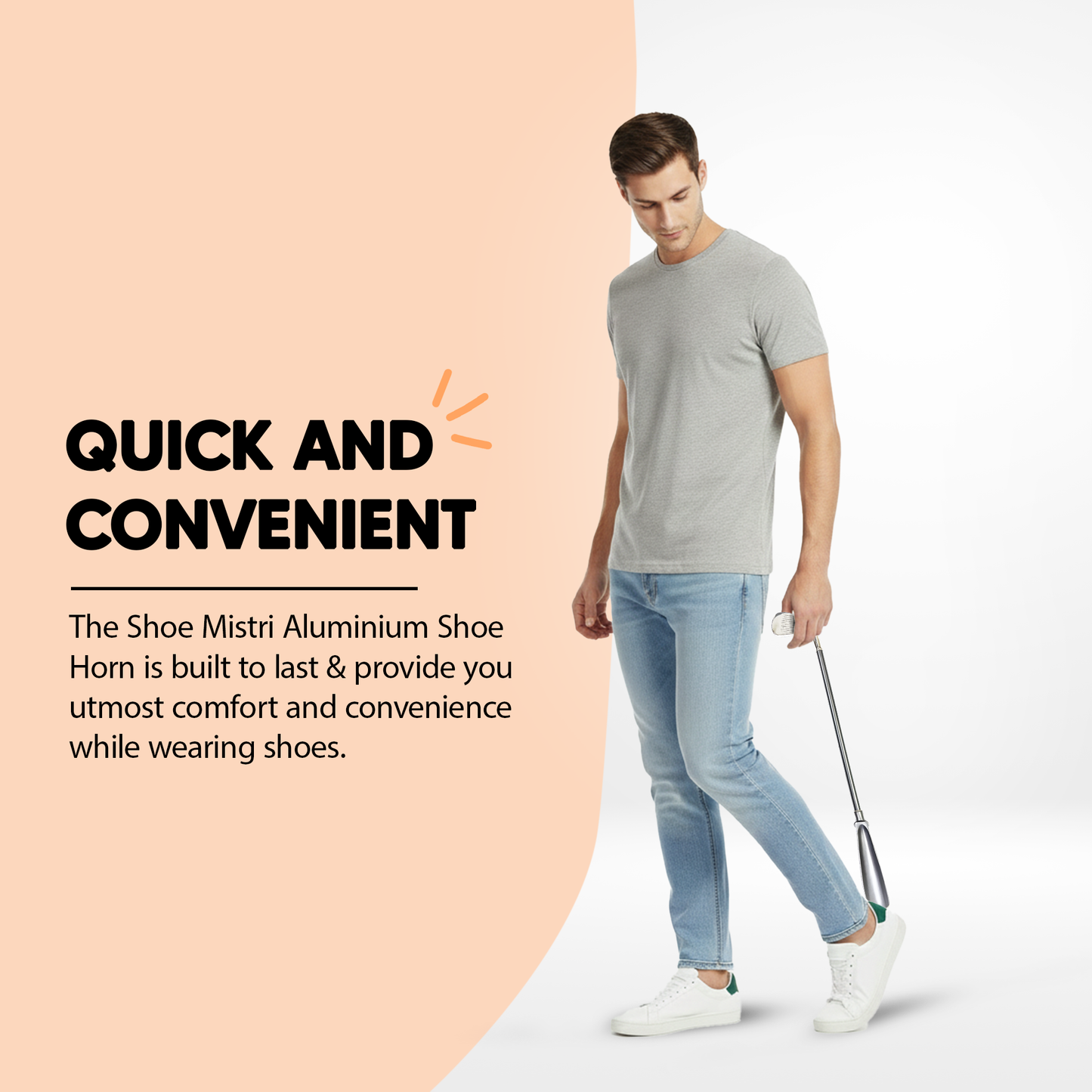 Shoe Mistri Golf Putter Shoe Horn (Dual Finish)