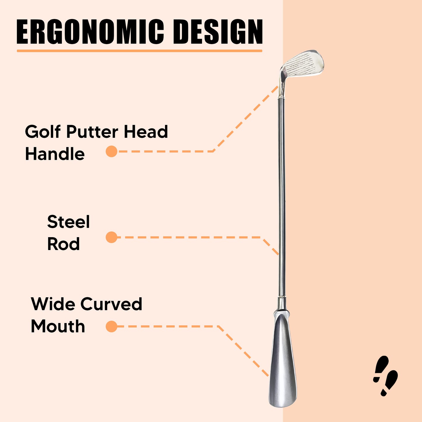 Shoe Mistri Golf Putter Shoe Horn (Dual Finish)