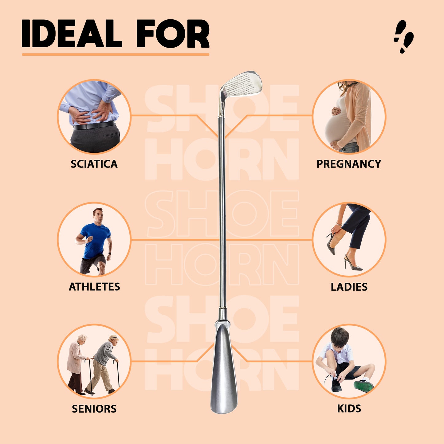 Shoe Mistri Golf Putter Shoe Horn (Dual Finish)