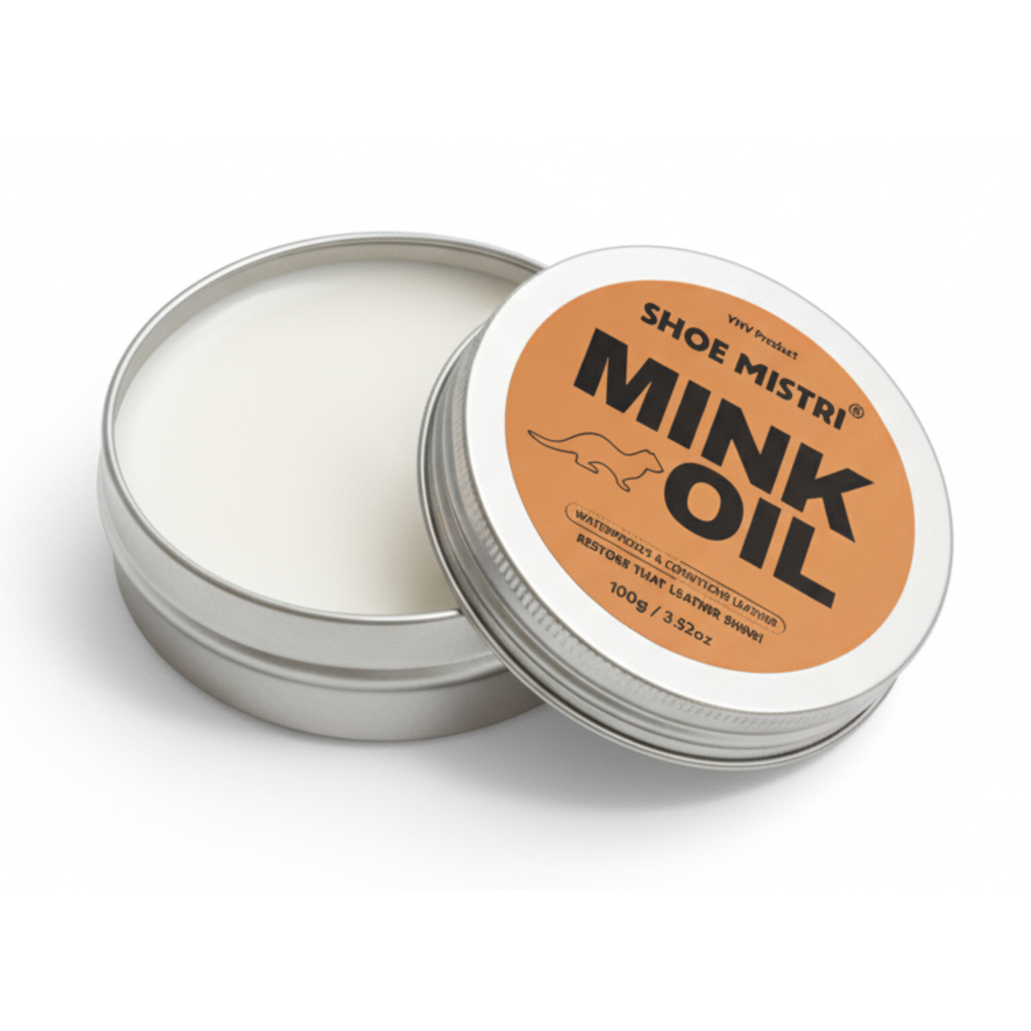 Shoe Mistri Mink Oil for Leather- Leather Cleaner & Conditioner - Waterproof, Preserve, Soften All Smooth Leathercraft & Vinyl - Prevents Salt Stains - Use On Couch, Shoe, Purse & Belt..