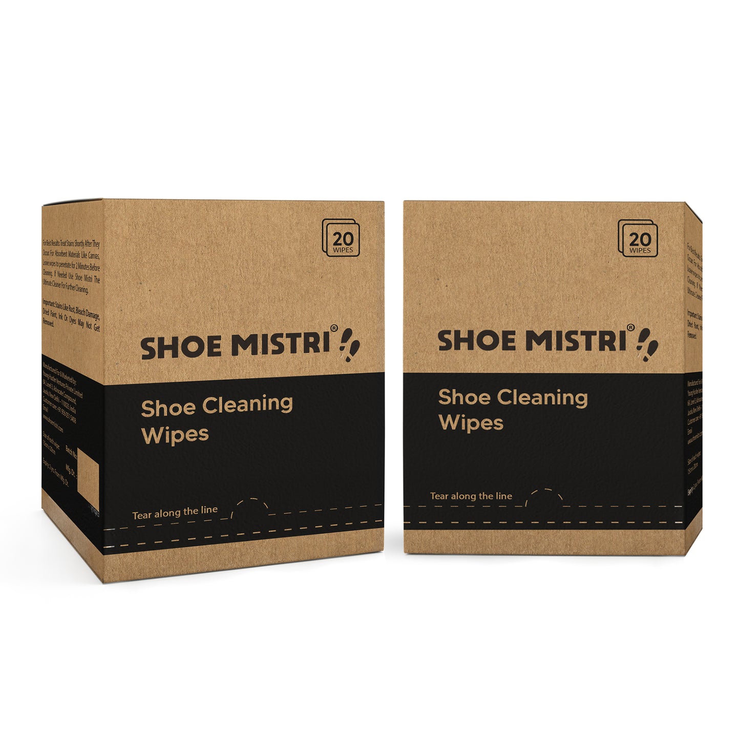 Shoe Mistri Instant Shoe Cleaning Wipes | Shoe Wipes For Quickly Remove Dirt & Stains| Suitable To Use On Leather, Suede, Nubuck, Mesh, Knit, Nylon, PU, Canvas, & Absorbent and Non-Absorbent Material